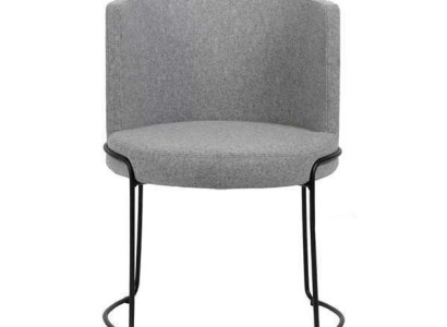 Stuhl Modern Polster Esszimmer Stühle Textil Farbe Grau 1 Sitzer Neu